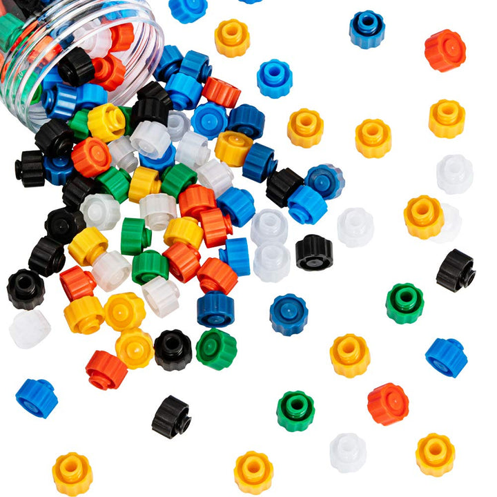 OLYCRAFT 140pcs Syringe Tip Caps Luer lock tip syringe,