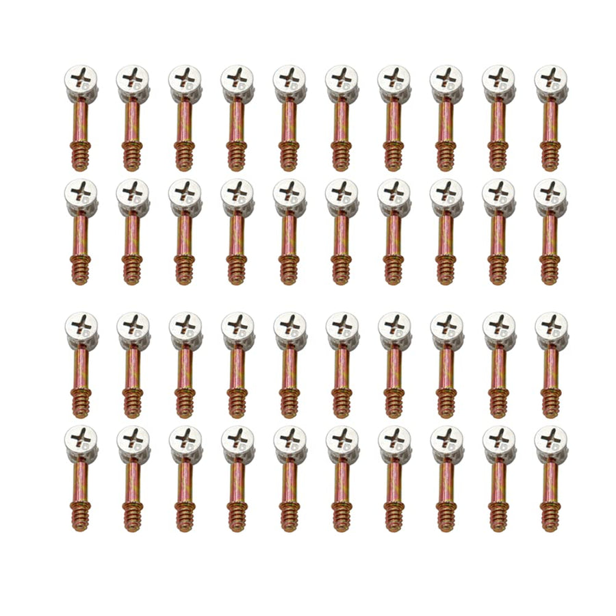 40 Sets Furniture Board Cam Fitting with Dowel, Cam Lock Nuts for Cabinet Drawer Dresser and Wardrobe Furniture Panel Connecting (Dowel M6x34mm, Cam Fitting ¢12x10mm)