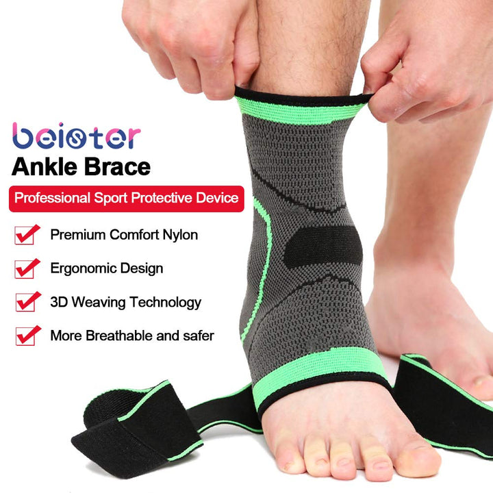 beister 1 Pair Ankle Brace Compression Support Sleeve f