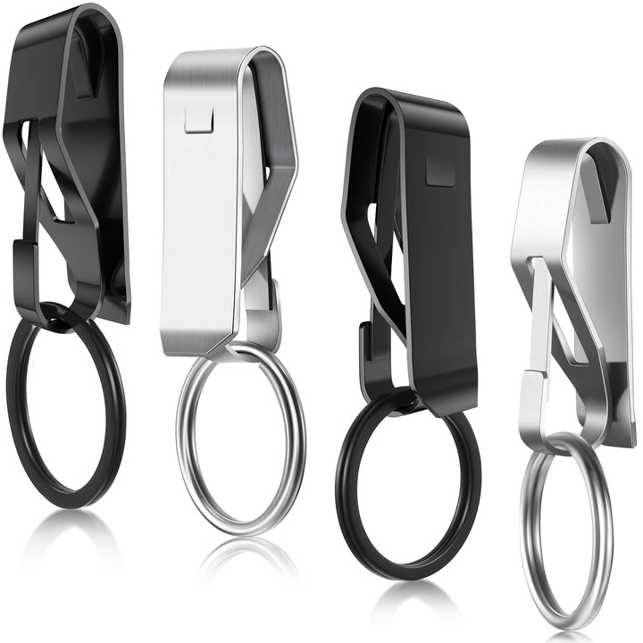 Moxweyeni 4 Pieces Belt Key Clip Key Holder Belt Securi