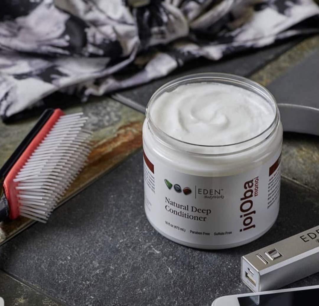 JoJoba Monoi Deep Conditioner | 16 oz | Moisturize, Soften &amp; Repair Hair - Packaging May Vary