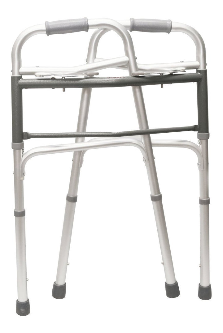 Walkers Heavy Duty Folding Deluxe 2 Button Front 5 Wheels By Healthline Trading