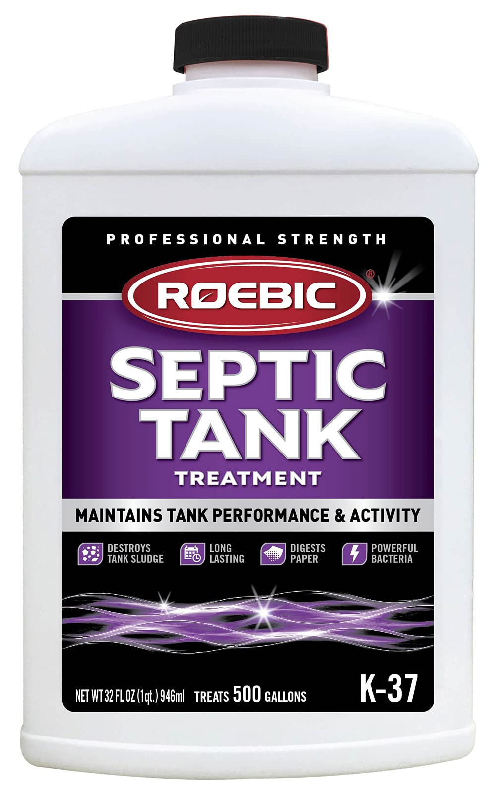 Roebic K-37-Q Septic Tank Treatment: Removes Clogs, Env