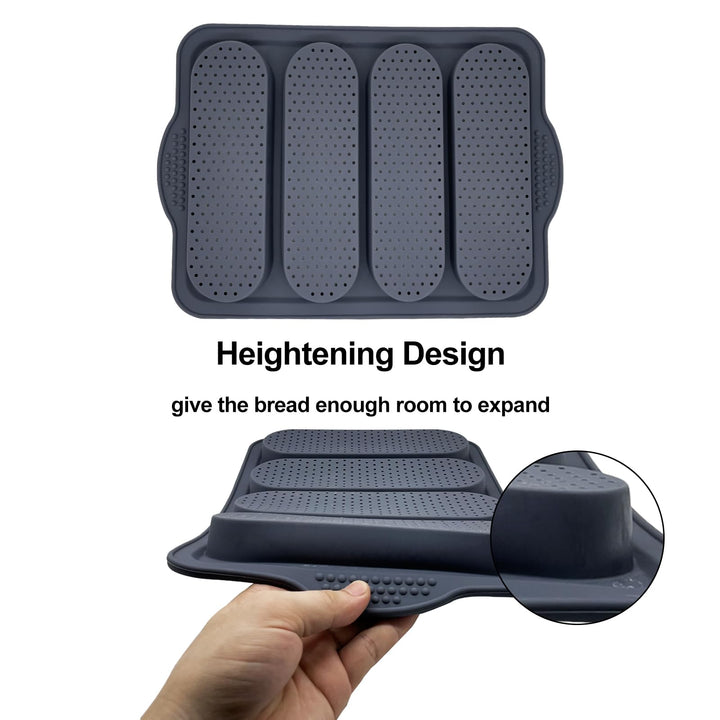 Silicone Bread Loaf Pan, Non-stick &amp; Heat-resistance French Bread Baking Pan, Bread Pans for Homemade Bread, Bread Mold for Baking, Silicone Baking Mold, Sandwich Bread Loaf Pan