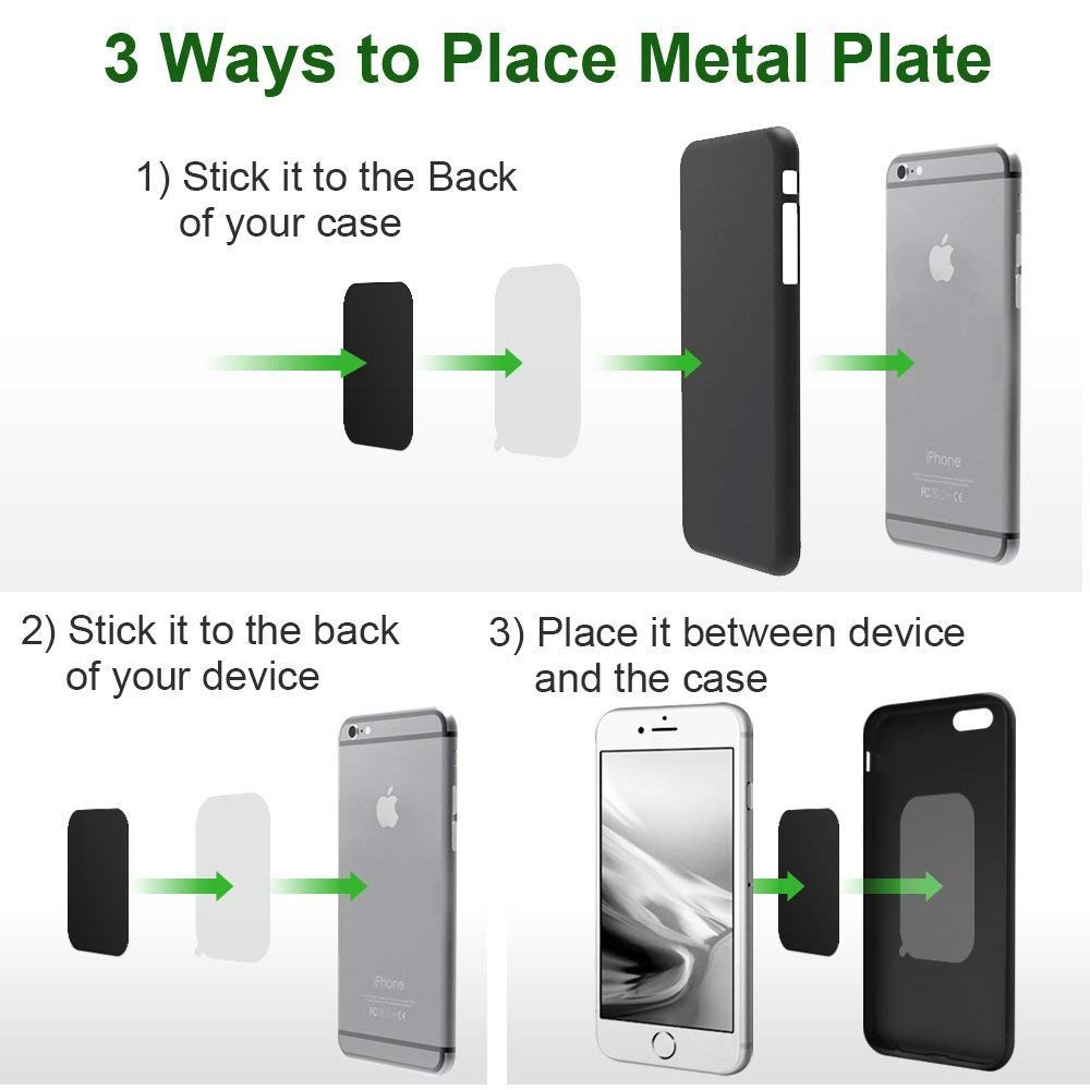 Great 1 Universal Metal Plates with 3M Adhesive for All