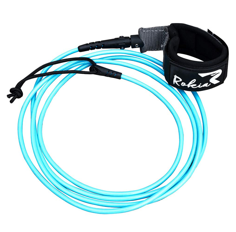Surfboard Leash 6/7/8/9 Foot Surf Leash for Shortboard,Paddlefboard & Softboard 5.5mm Replacement Leash | Black and Blue
