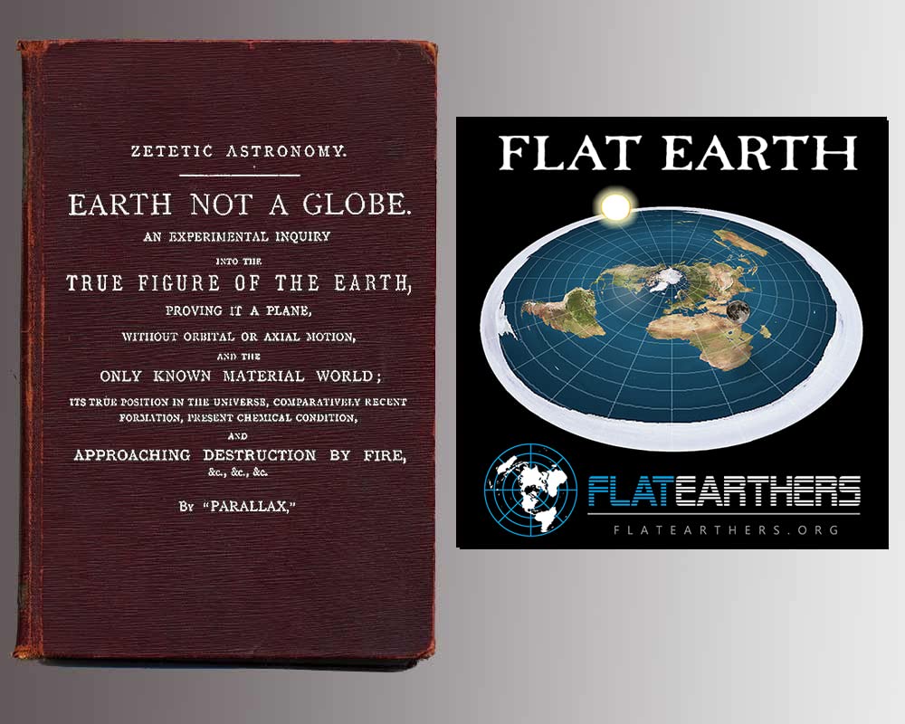Flat Earth Map - Map of the Square and Stationary Earth -Orlando Ferguson- Poster 24 x 18