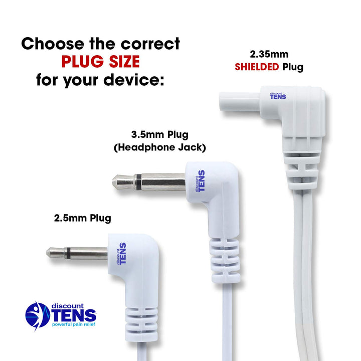 Tens Lead Wires, 2 2mm Pin Connectors (2 Pack), Discoun