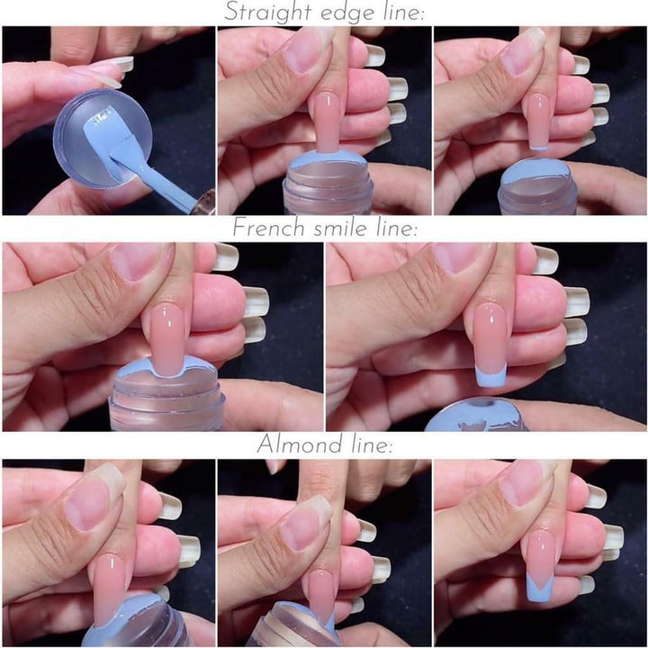Bluezoo Transparent Nail Art Stamping Stamper Scraper Image Plate Manicure Print Tool DIY