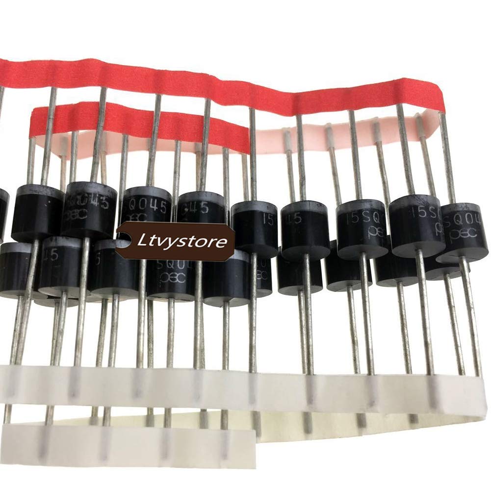 30PCS 15Amp Diode Schottky Blocking Diodes Compatible for Solar Cells Panel,15SQ045 Schottky