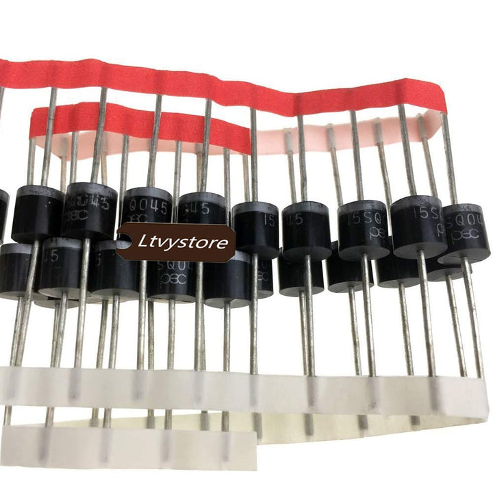 30PCS 15Amp Diode Schottky Blocking Diodes Compatible for Solar Cells Panel,15SQ045 Schottky