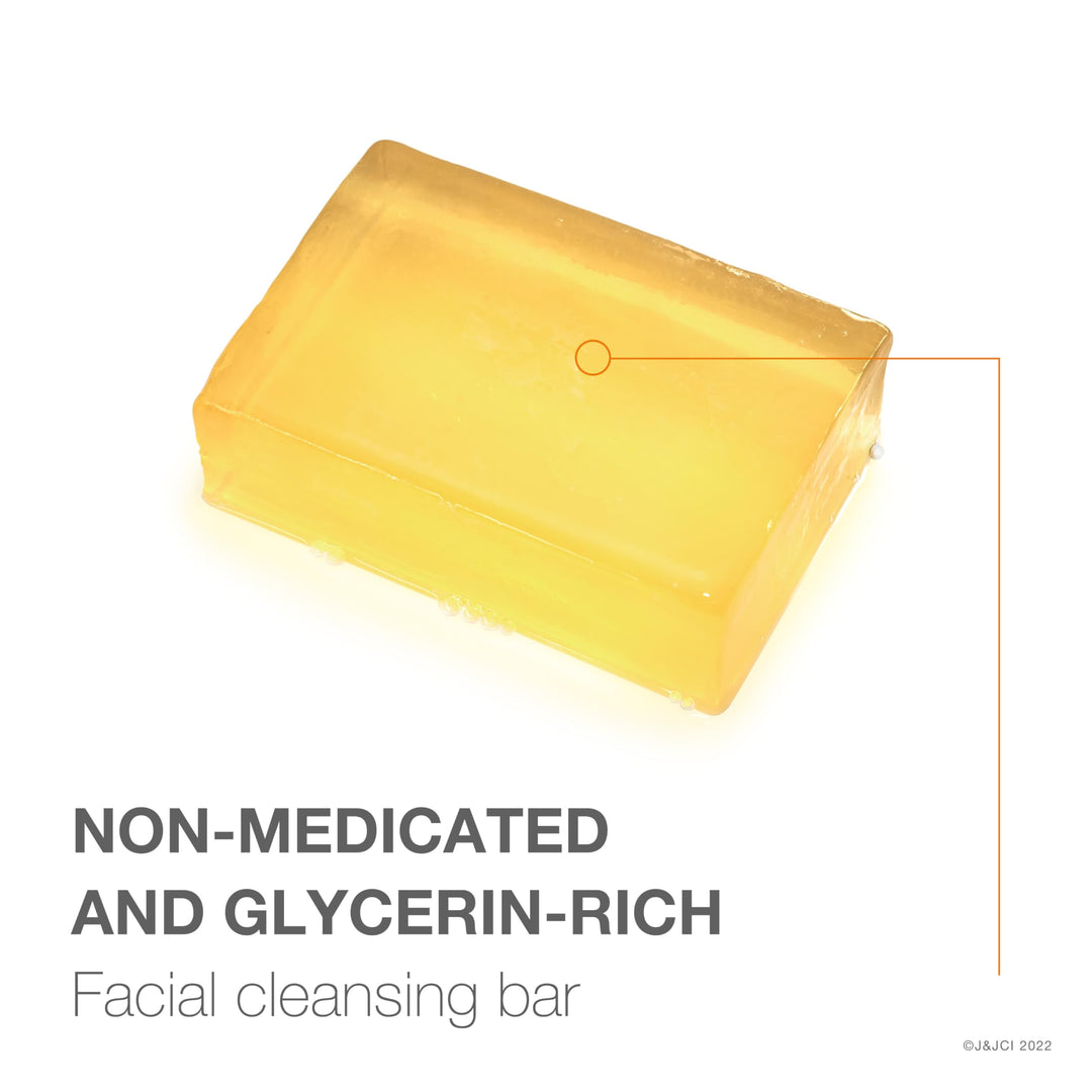 Facial Cleansing Bar Treatment for Acne-Prone Skin, Non-Medicated &amp; Glycerin-Rich Formula Gently Cleanses without Over-Drying, No Detergents or Dyes, Non-Comedogenic, 3.5 oz