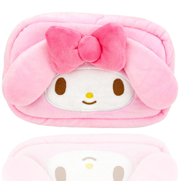 Cartoon Cosmetic Bag With Zipper,Kawaii Plush Makeup Bag,Cute Brush Organizer Toiletry Bag for Women Girls(Pink)