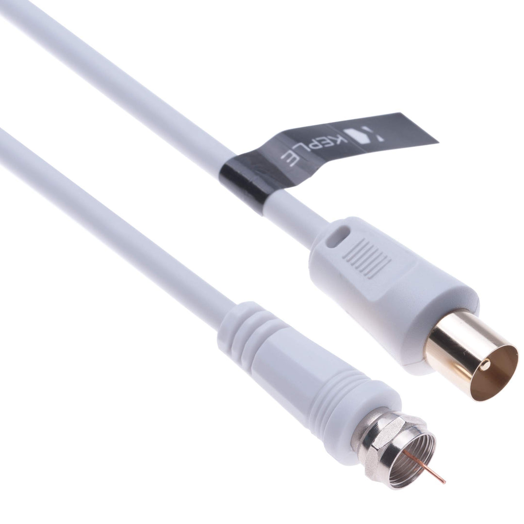 Coaxial Aerial F Connector Male Plug to RF M-Male Cable