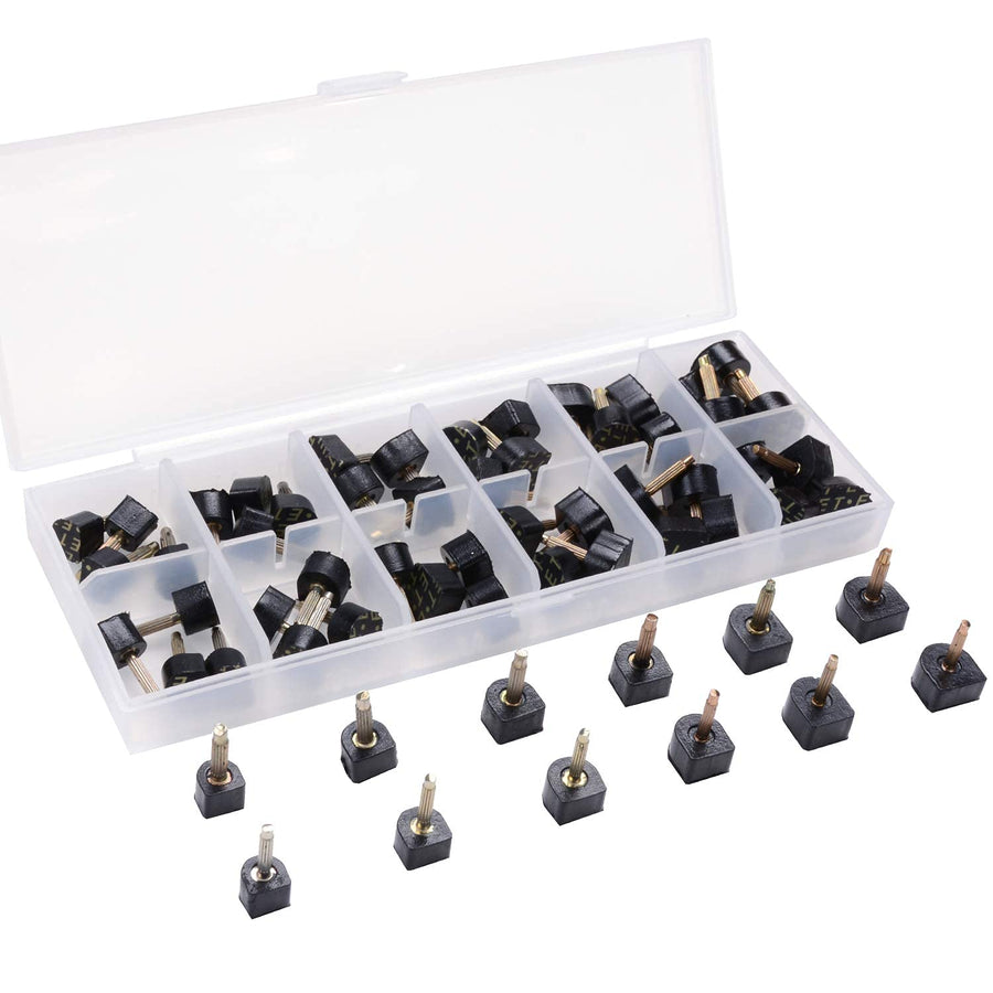 eMingo 24 Pairs High Heel Tips Shoes Replacement Tap Ca