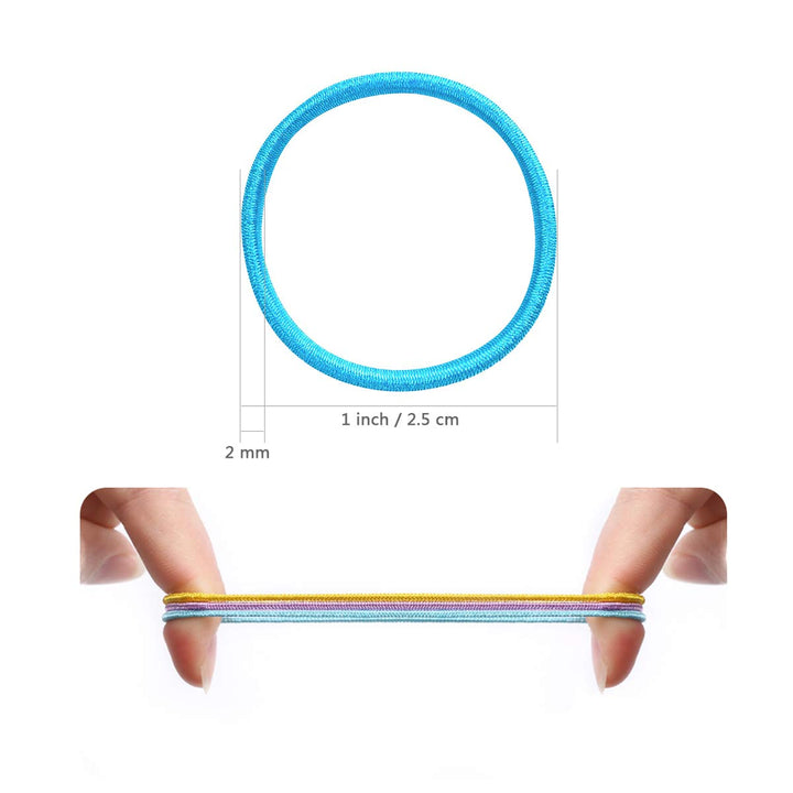 Baby Hair Ties for Girls - 200Pcs Small 1 Elastic Toddler Hair Ties Ponytail Holders Hair Ties for Baby Girls Infants Kids Hair Accessories (Color A)