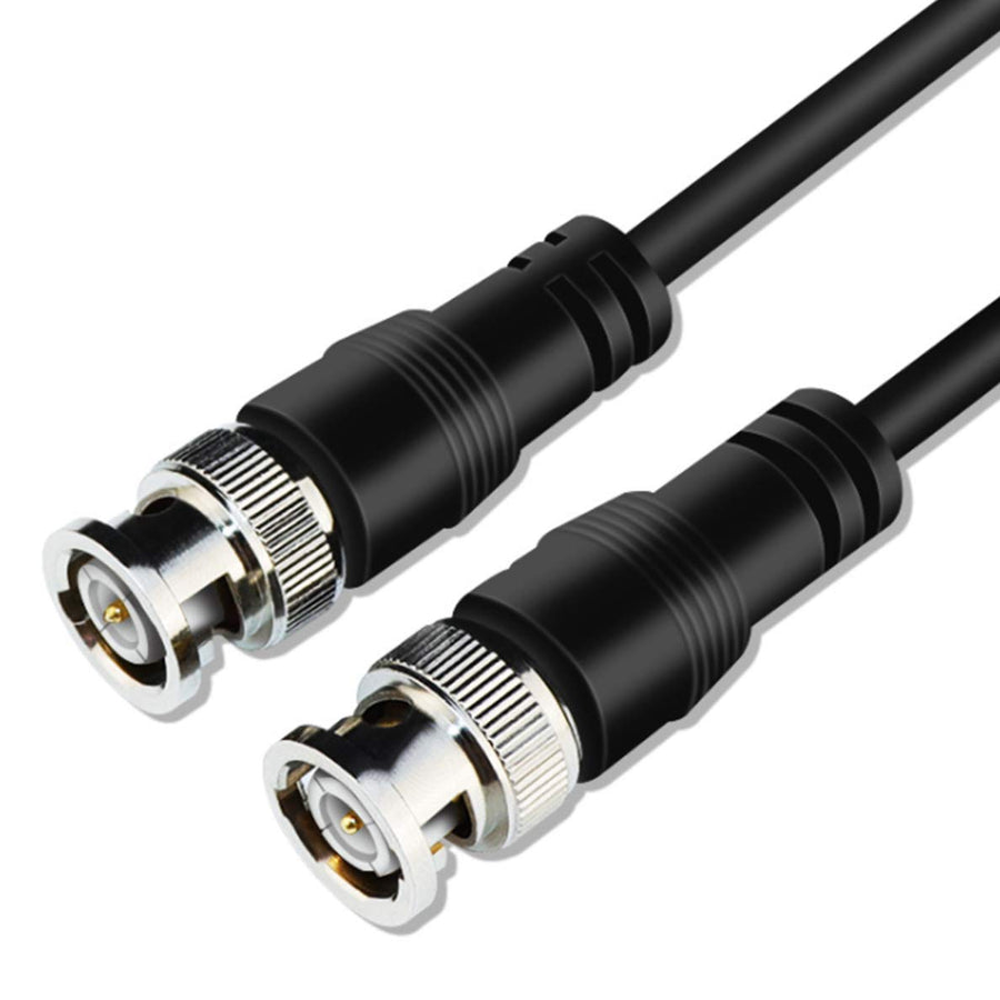Tan QY BNC RG-59/U Cable 15Ft - BNC Male to Male Extens