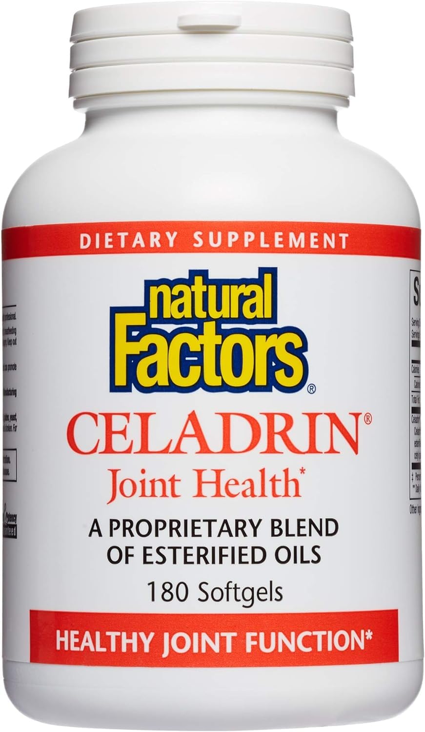 Natural Factors, Celadrin Joint Health, Promotes Flexibility, Mobility and Joint Function, 180 Softgels