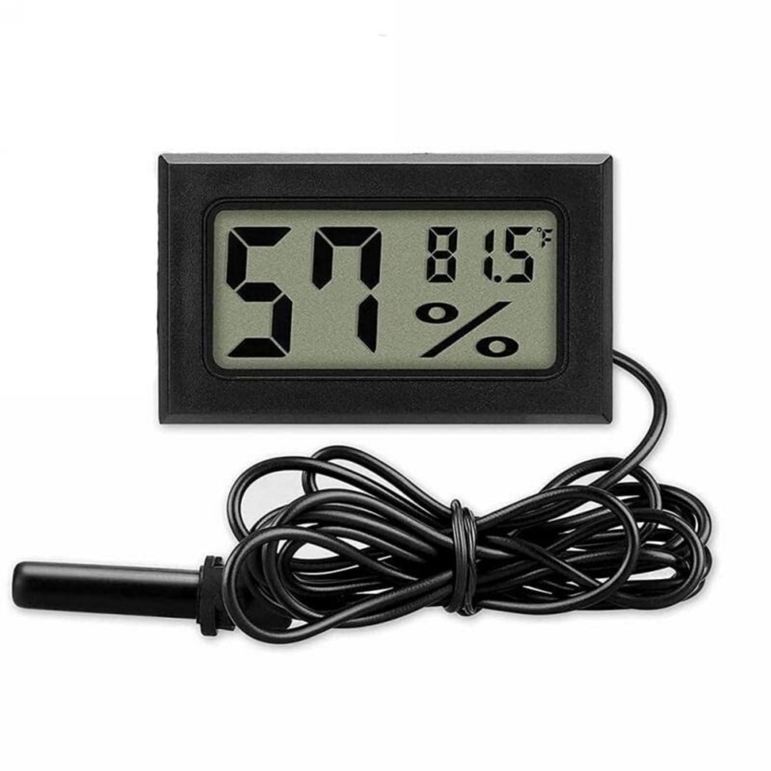 Mini Digital Thermometer, Humidity Meter, Hygrometer, and Hydrometer: Digital Temperature and Humidity Monitor for Reptile Incubator Brooders, Garden, Greenhouse, Fridge, Experiment use