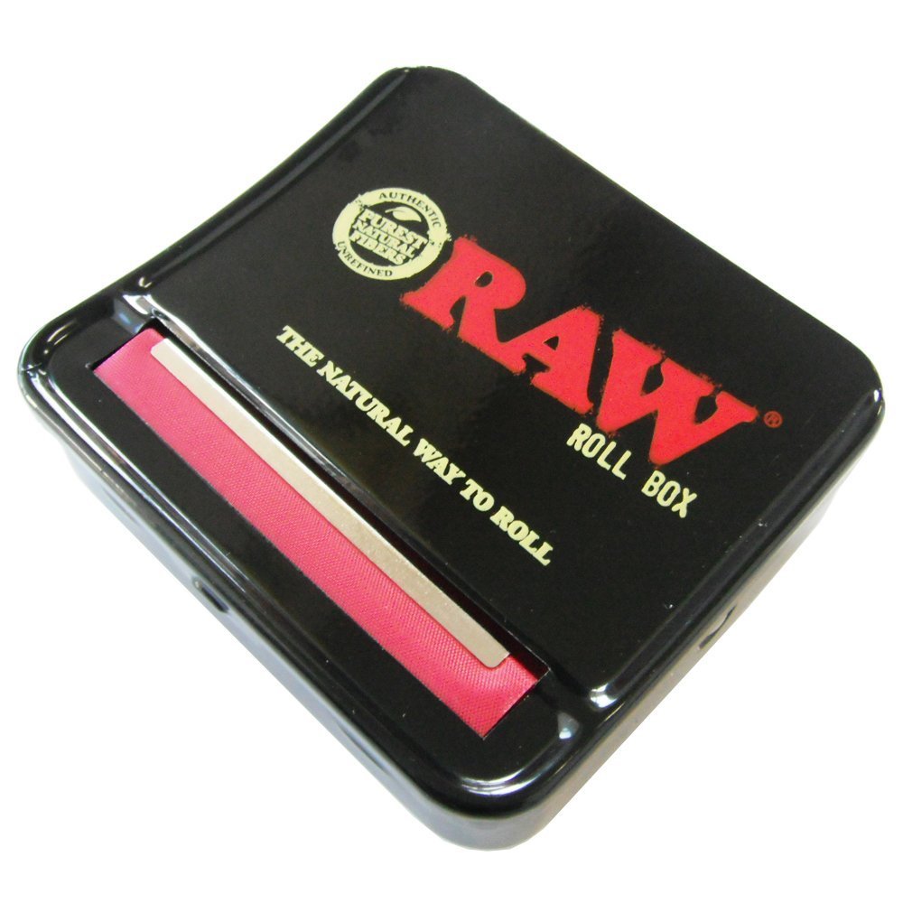 RAW Natural Unrefined Rolling Papers - Automatic Rolling Box - 70mm King Size
