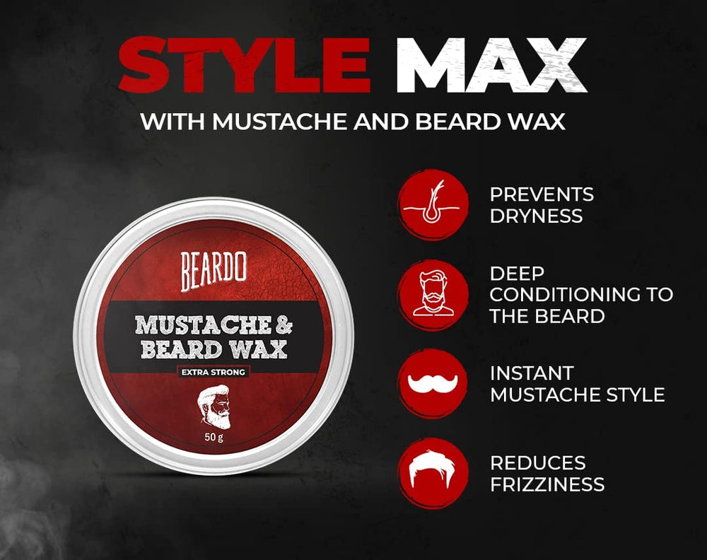 Beardo Beard and Moustache Wax - 50 g
