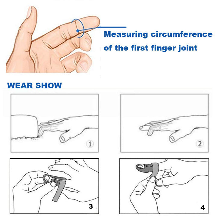Mcvcoyh Plastic Finger Splints,3-Size Pack Mallet Finge