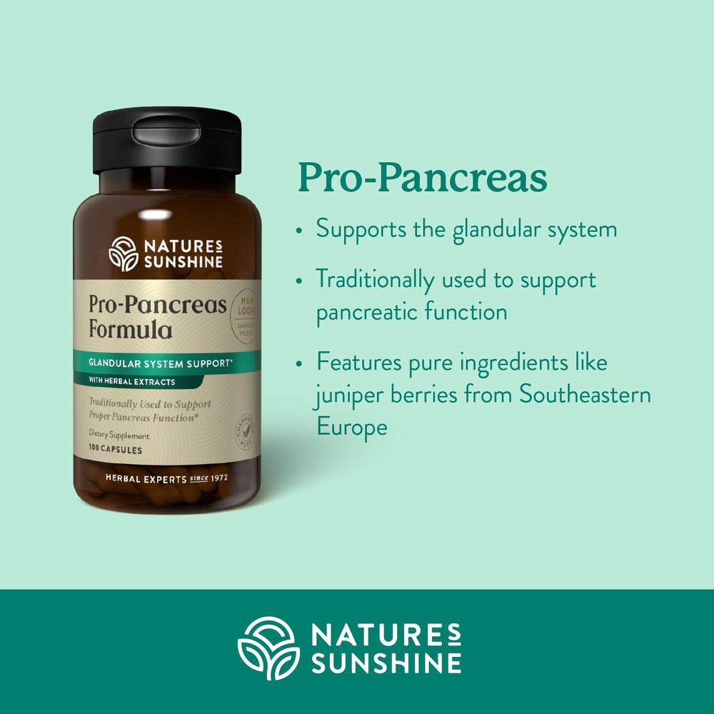 Pro-Pancreas, 100 Capsules, Kosher | Herbal Formula Enhances Digestion, Promotes Immunity, and Helps the Liver and Pancreas