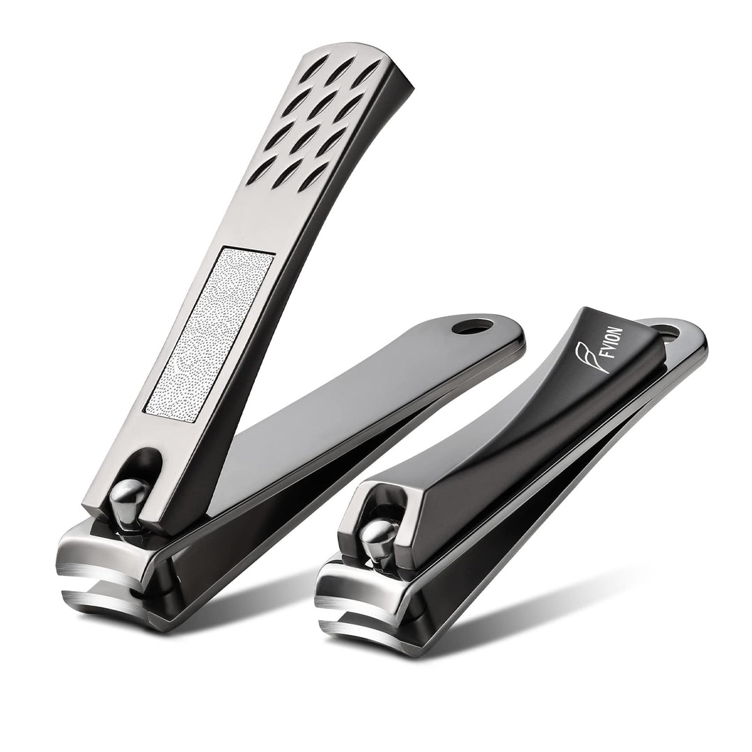 Nail Clippers Set, Nail Clipper Stainless Steel Fingernail &amp; Toenail with Nail File for Thick Nails Nail Cutters for Men Women with Gift Box