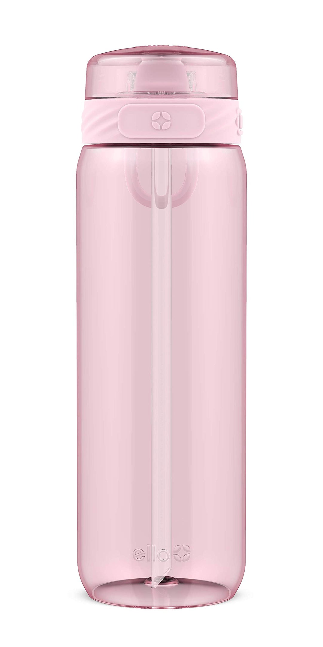 Cooper BPA-Free Tritan Plastic Water Bottle with Silicone Straw, 28 oz (Pink Cashmere)