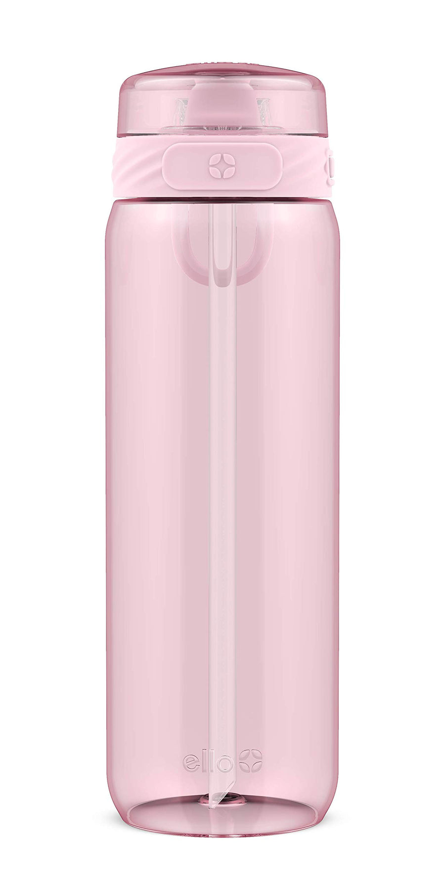 Cooper BPA-Free Tritan Plastic Water Bottle with Silicone Straw, 28 oz (Pink Cashmere)