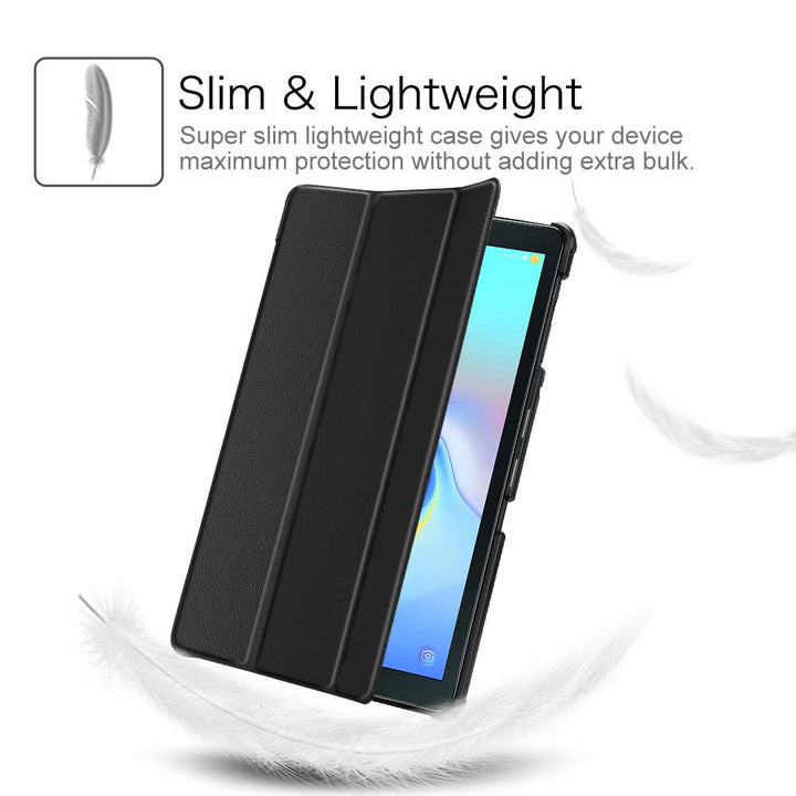 Slim Case for Samsung Galaxy Tab A 10.5 2018 Model SM-T590/T595/T597, Ultra Thin Lightweight Stand Cover with Auto Sleep/Wake, Black