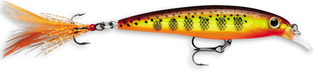 X-Rap 08 Fishing lure, 3.125-Inch, Hot Mustard Muddler