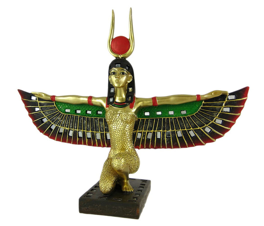 Winged Isis Egyptian Goddess Statue Deity Mythology