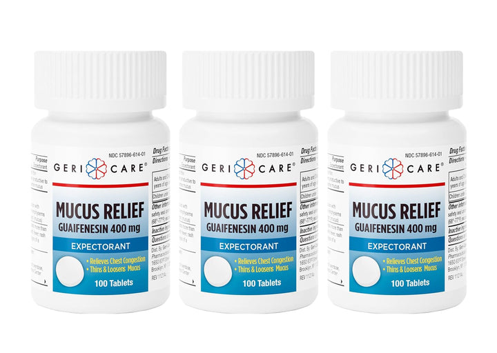 Gericare Expectorant Mucus Relief Guaifenesin 400mg 3 p