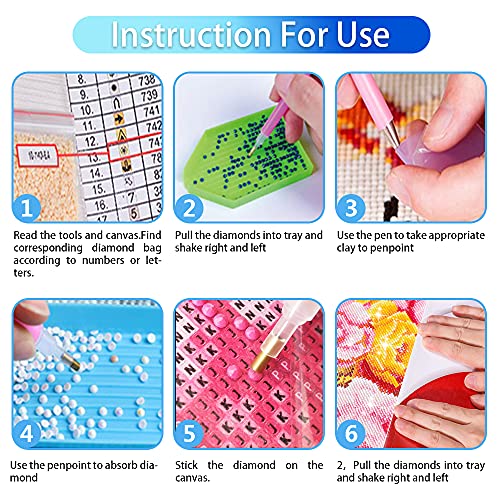 DIY 5D Christmas Diamond Painting Kits for Adults and Kids,16X12Anime Christmas Girl Round Full Drill Crystal Rhinestone Embroidery Cross Stitch Arts Craft Canvas for Home Wall Decor Gift