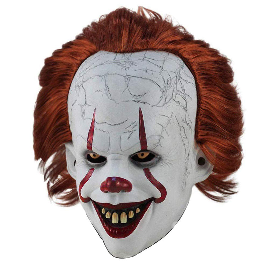 Halloween mask Scary clown mask Creepy clown mask decorated for Cosplay props