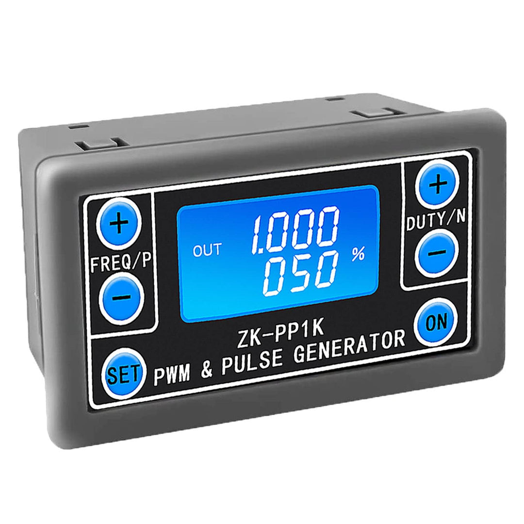 Pwm Signal Generator,Dual Mode Function Frequency Generator Adjustable 1-150kHZ Pulse Square Rectangular Wave Signal Module Driver Controller LCD Display with Case