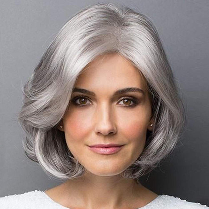 SOLUSTRE Short Curl Wave Hair Wig Fashion Haircut Wigs 
