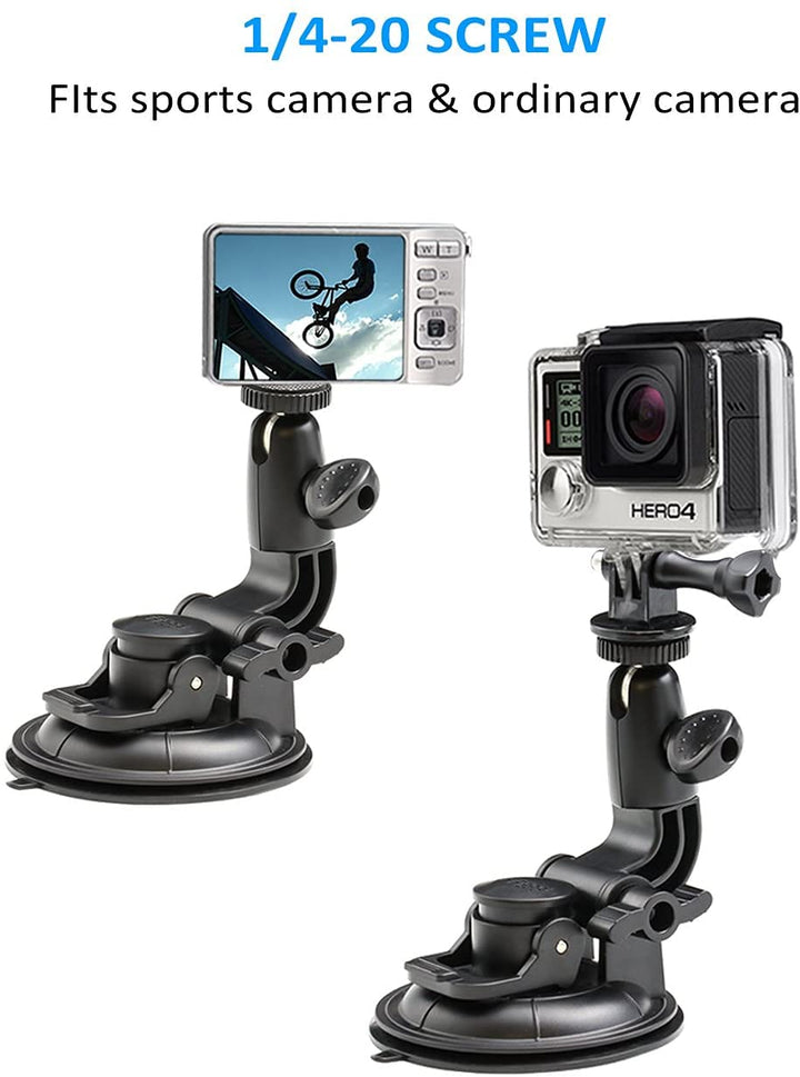EXSHOW Car Camera Mount Holder for GoPro, Suction Cup C