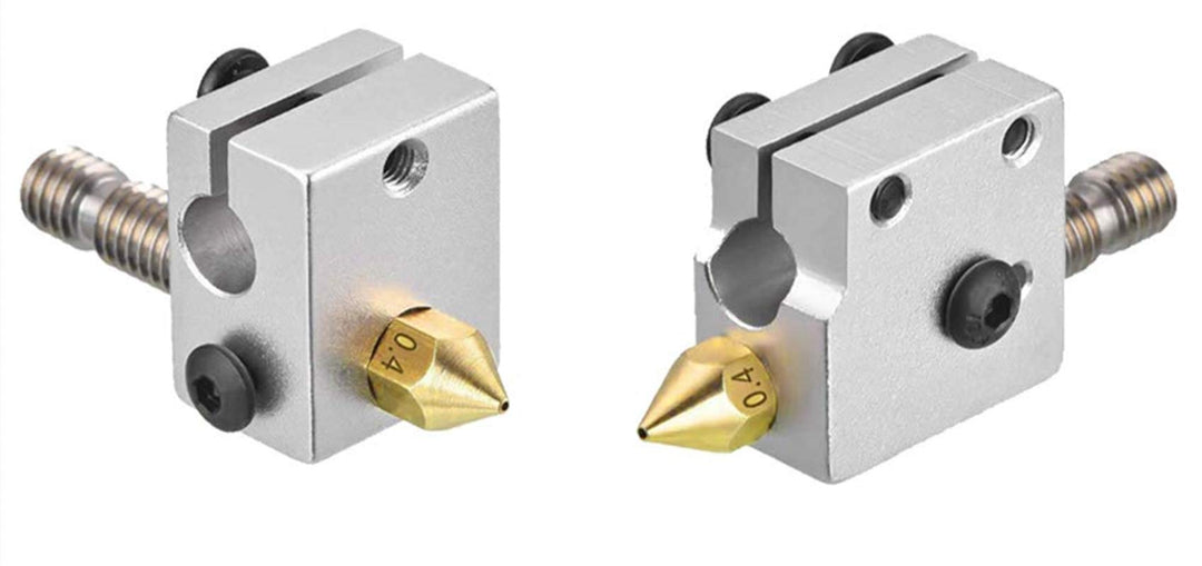 MK10 Nozzles, M7 0.2mm, 0.4mm, 0.6mm, 0.8mm, 1.0mm Extruder Brass Nozzle Print Head for 3D Printers -25pcs