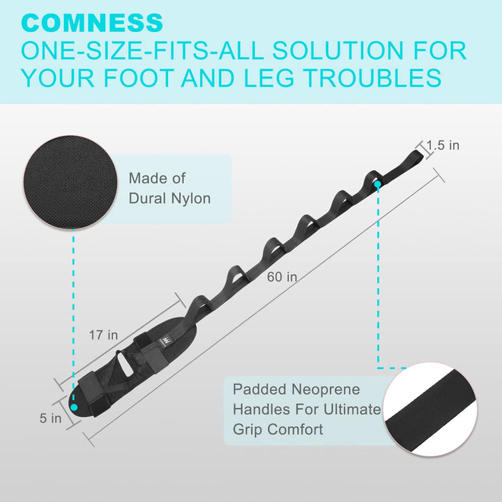 comness Foot and Calf Stretcher-Stretching Strap For Pl
