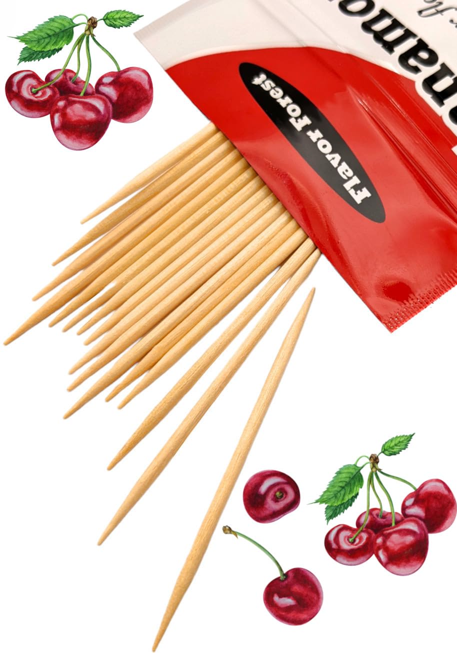 Wild Cherry Flavored Cinnamon Toothpicks - 100ct
