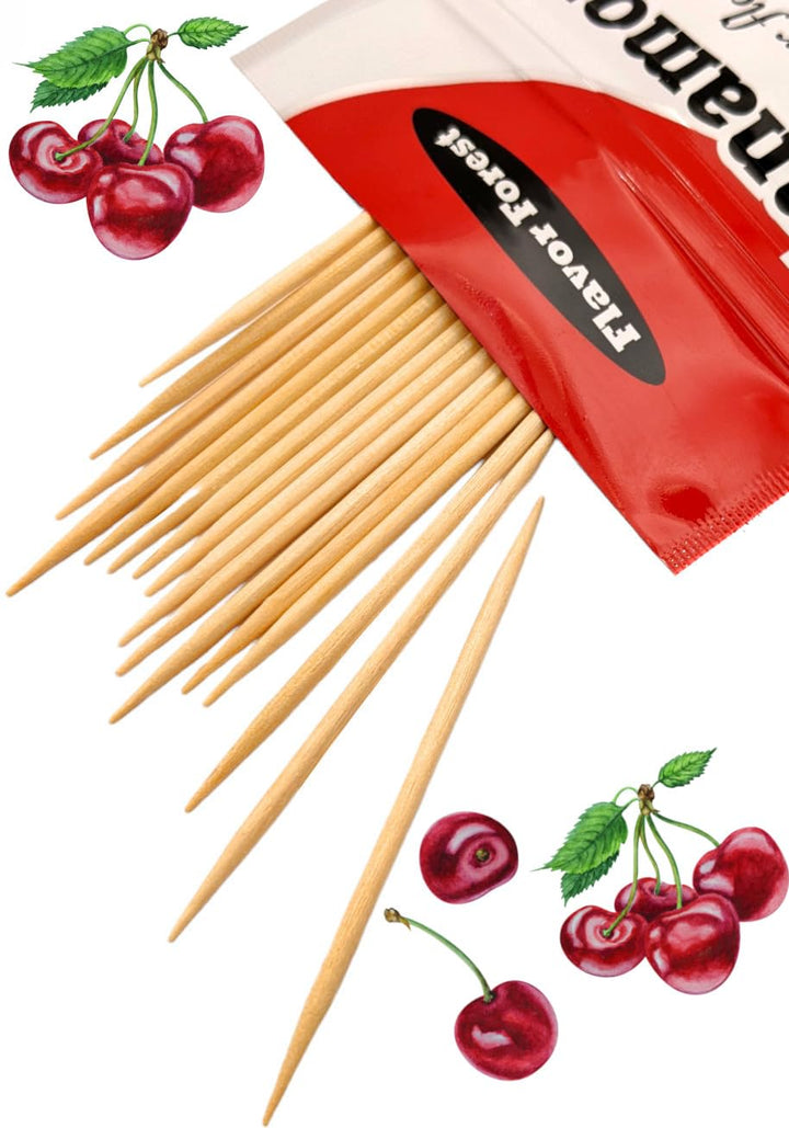 Wild Cherry Flavored Cinnamon Toothpicks - 100ct