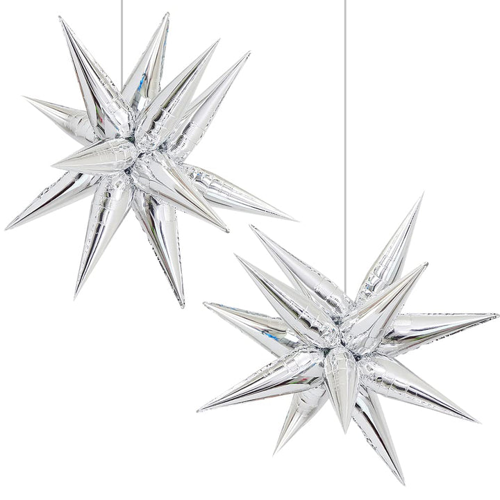 50 Pcs Foil Cone Balloons, Point Star Balloons for Part
