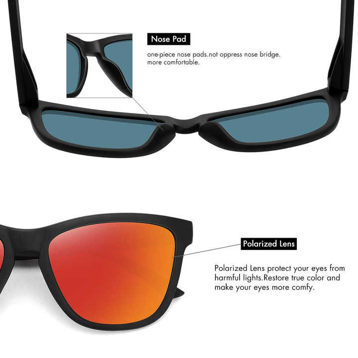 MEETSUN Polarized Sunglasses for Women Men Classic Retr