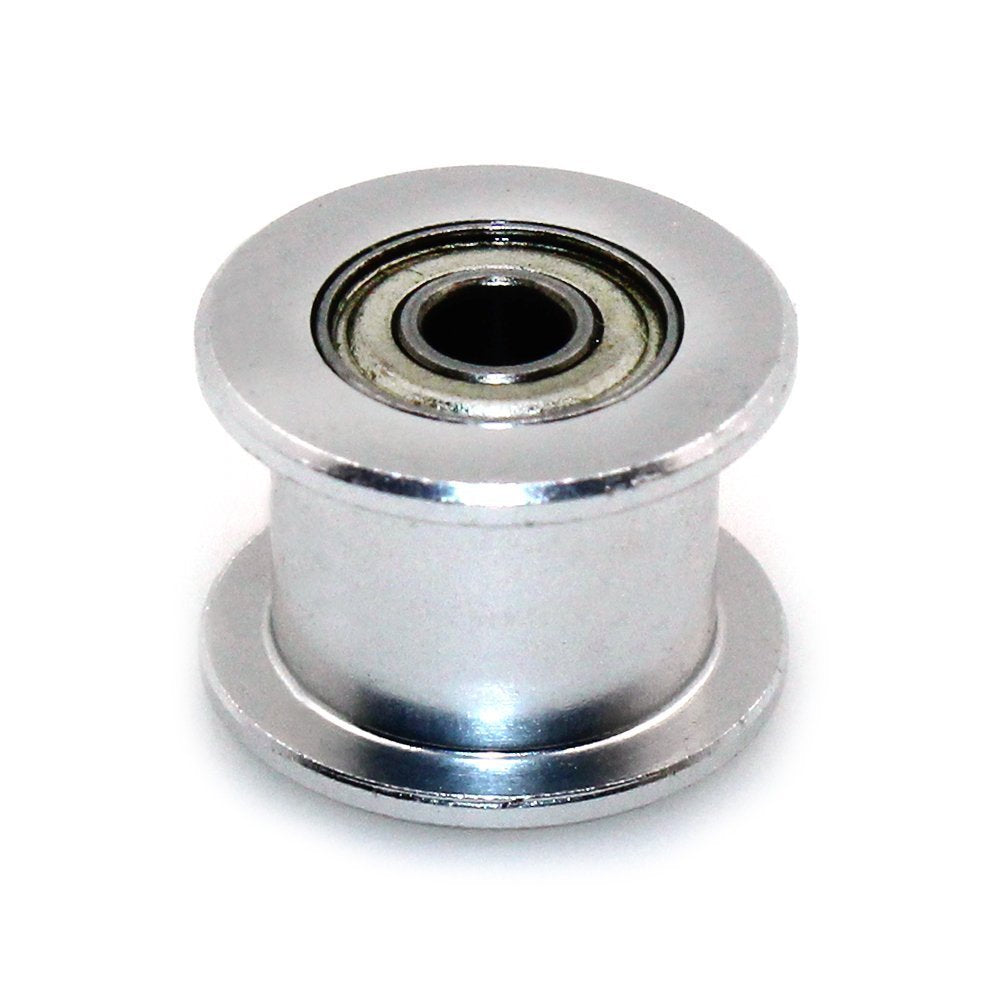GT2 16 Toothless Bore 3mm Aluminum Timing Belt Idler Pulley for 6mm Width Timing Belt 3D Printers (10pcs)