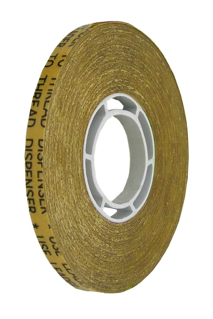 ATG Transfer Gun Double Side Refill Tapes, Reverse Wound Adhesive Transfer Tape Acid Free Gold Paper Liner ATG-7502, 1/4 X 36YD Pack of 1