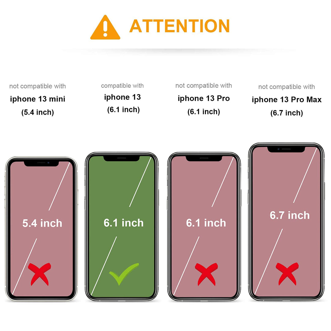 KIHUWEY Compatible with iPhone 13 Case Wallet with Cred