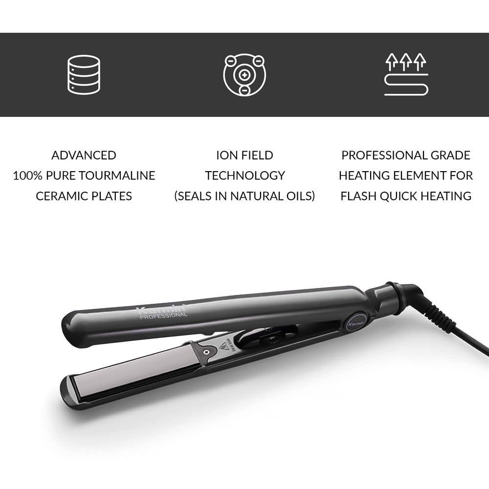 Karmin G3 Salon Professional Ceramic Flat Iron, Black