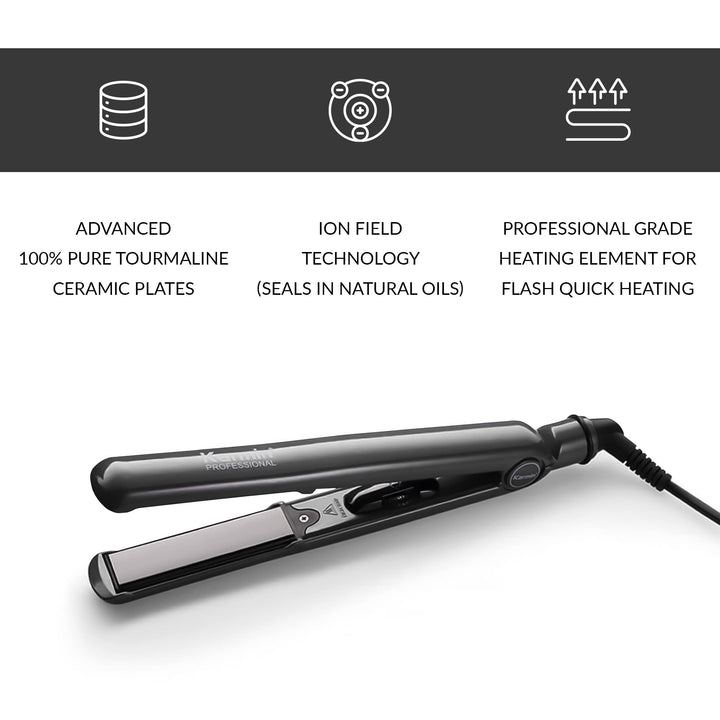 Karmin G3 Salon Professional Ceramic Flat Iron, Black